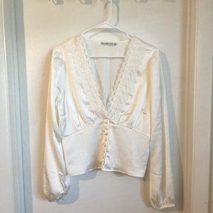 Abercrombie Satin-like Long Sleeve